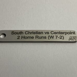 Engraved Stainless Steel Small Heirloom Charm